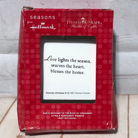 Hallmark Ornament Thomas Kinkade Holiday Painter of Light Snowman Christmas Tree - Picture 2 of 13